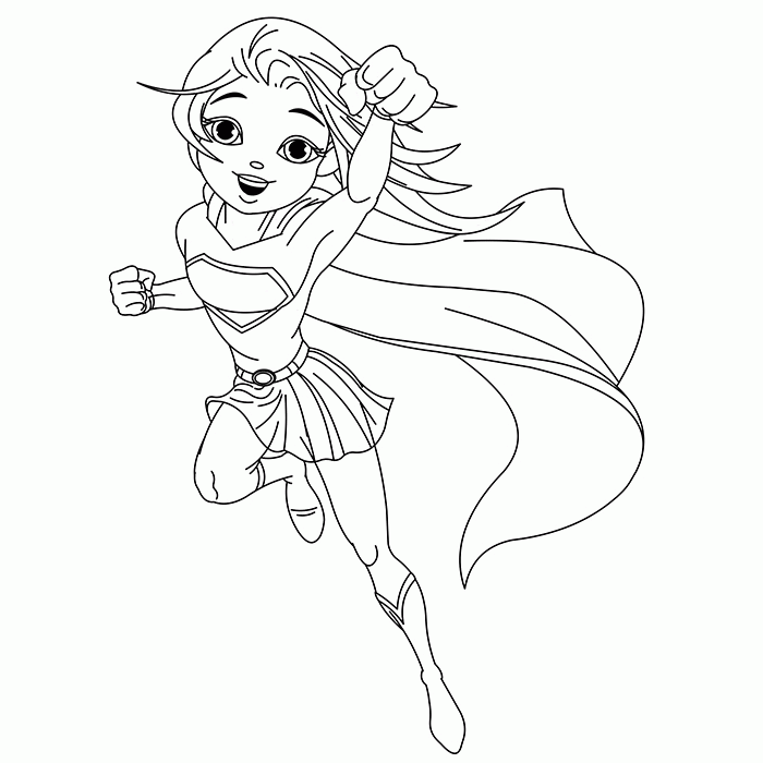 Free Superhero Girls Coloring Pages, Download Free Superhero Girls