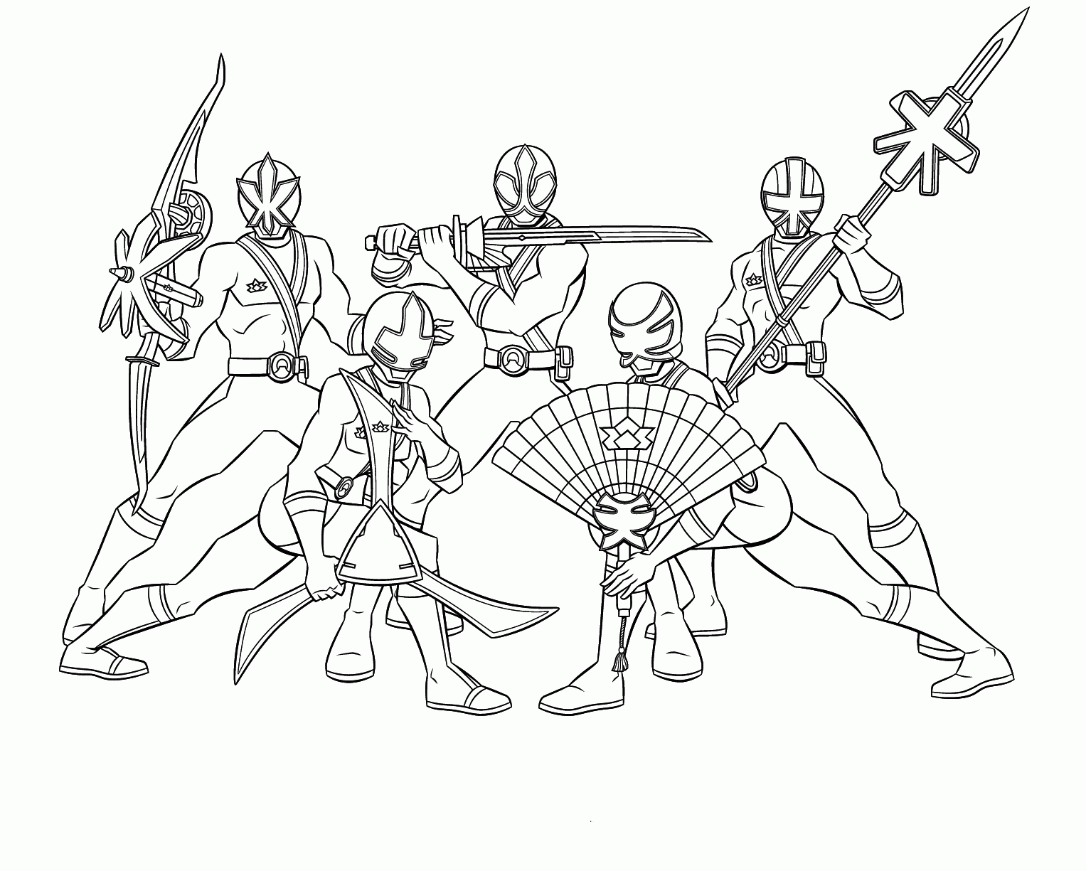 Power Rangers Ninja Storm Coloring Pages