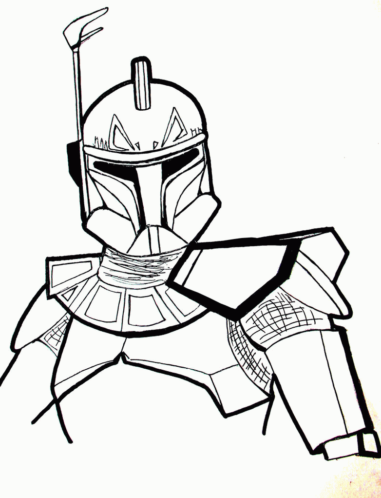 Free Star Wars Coloring Pages Captain Rex, Download Free Star Wars