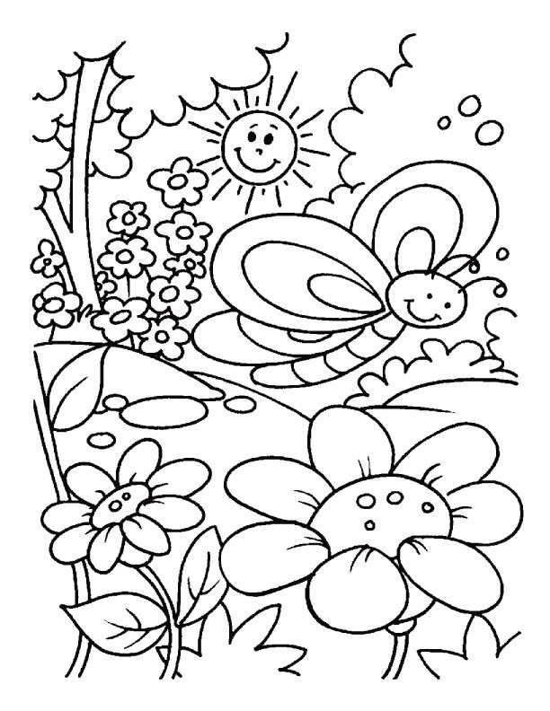 Free Preschool Spring Coloring Pages, Download Free Preschool Spring