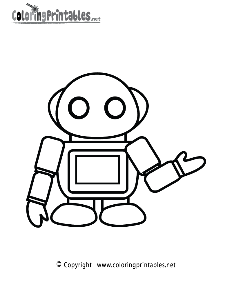 baby robot coloring pages Clip Art Library