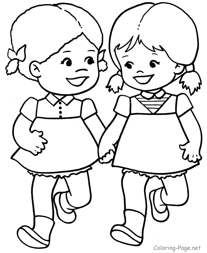little girl printable coloring pages Clip Art Library