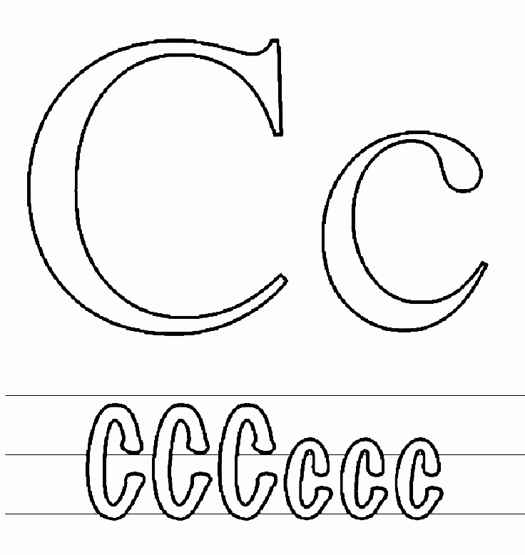 Free Letter C Coloring Sheets, Download Free Letter C Coloring Sheets