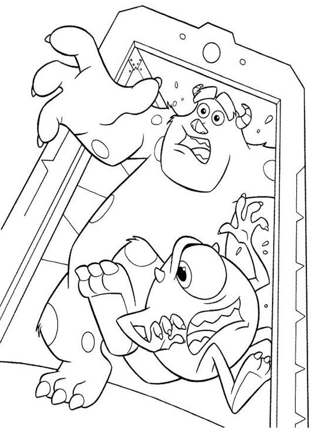 Monsters Inc Doors Coloring Pages