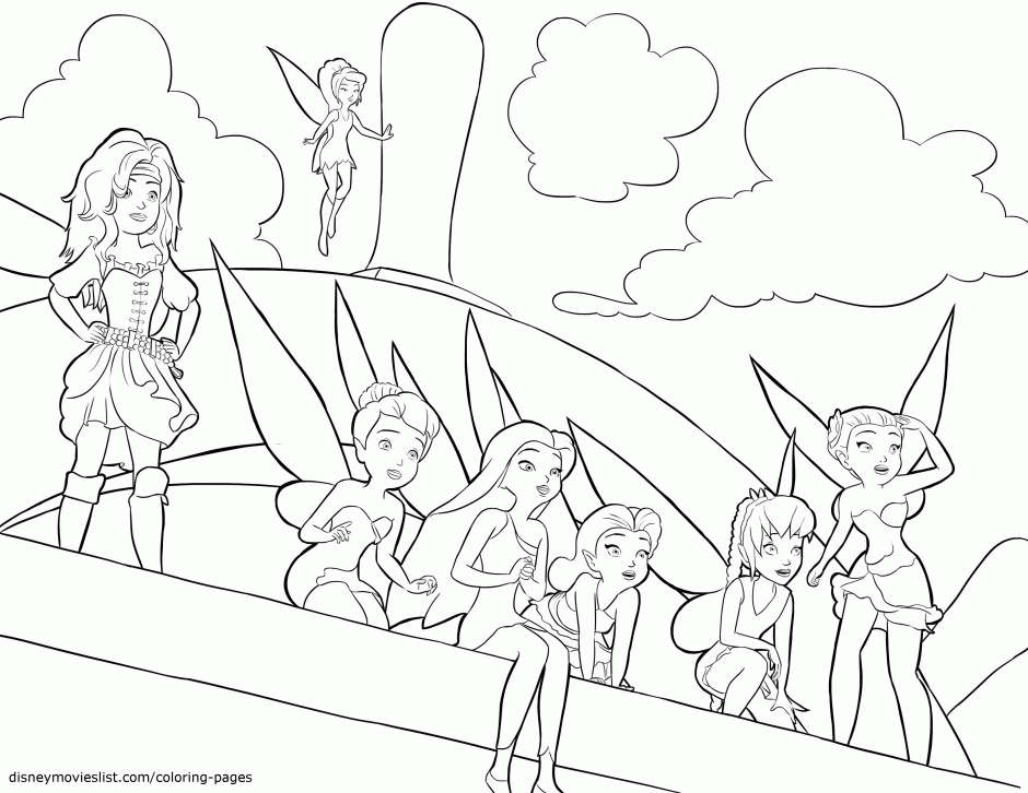 Tinkerbell Fawn Coloring Pages