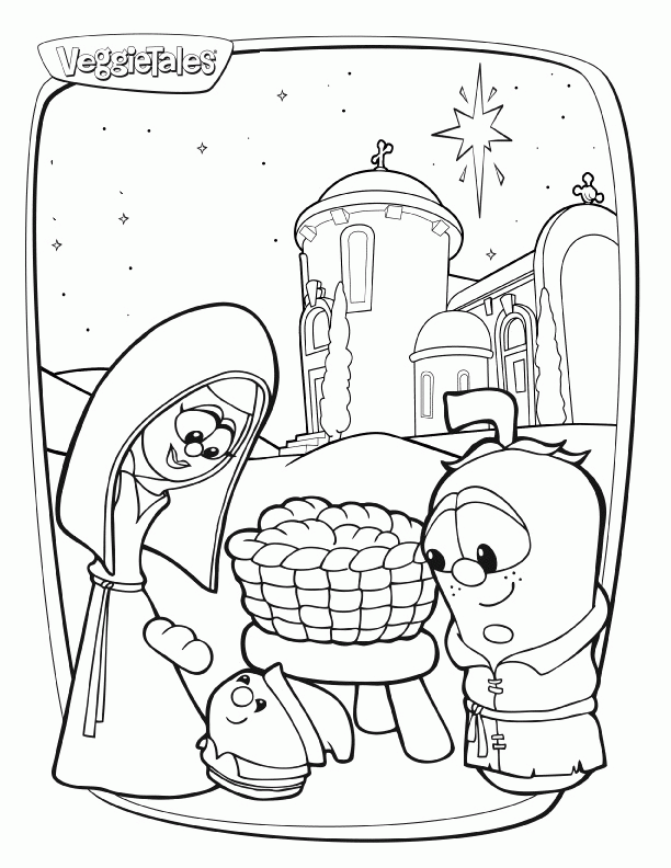 Veggie Tales Operation Christmas Child Coloring Pages