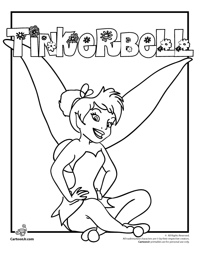 Free Tinkerbell Coloring Pictures, Download Free Tinkerbell Coloring
