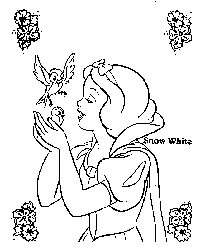 Disney Snow White Coloring Pages