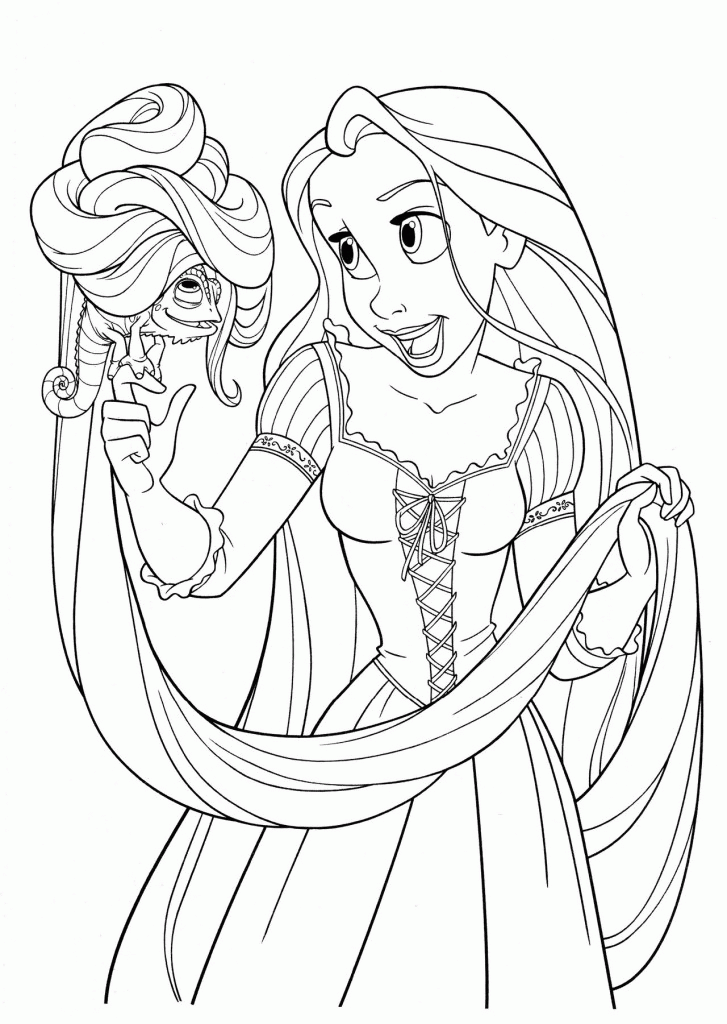 disney tangled coloring pages Clip Art Library