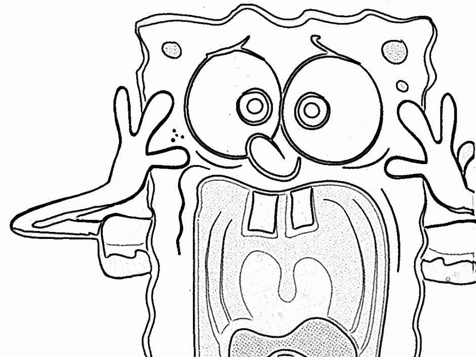 sad spongebob coloring pages Clip Art Library