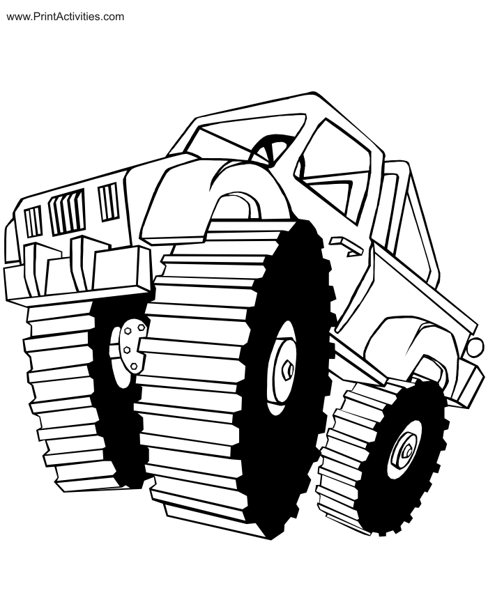 Free Monster Truck Coloring Pages Free, Download Free Monster Truck