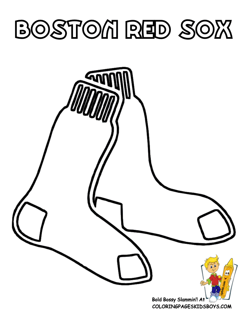 boston red sox logo coloring pages Clip Art Library