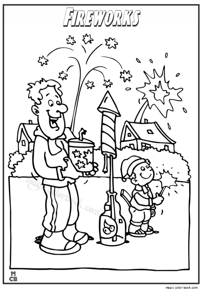 Free Free Download Firework Coloring Pages, Download Free Clip Art