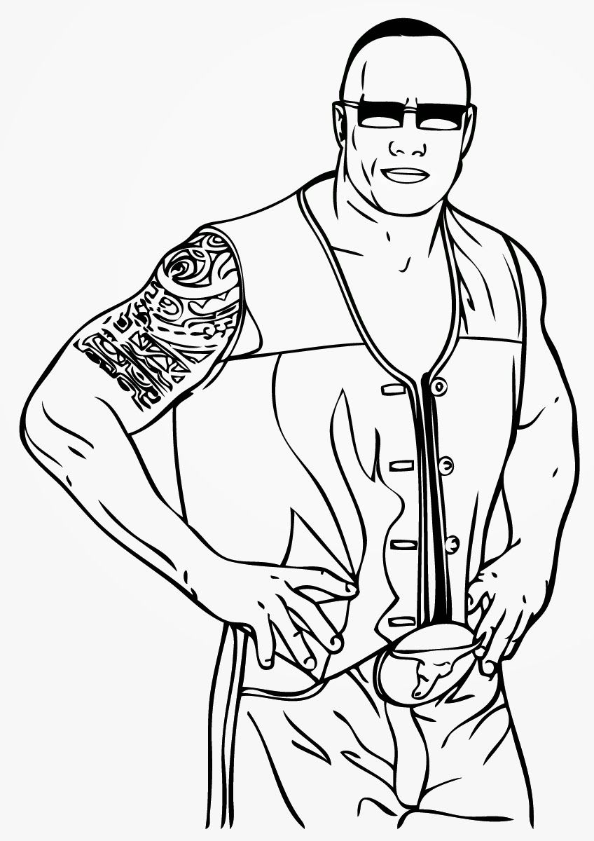 Get Creative with WWE Wrestler Coloring Pages