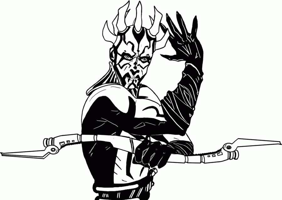 Free Darth Maul Coloring Page, Download Free Darth Maul Coloring Page