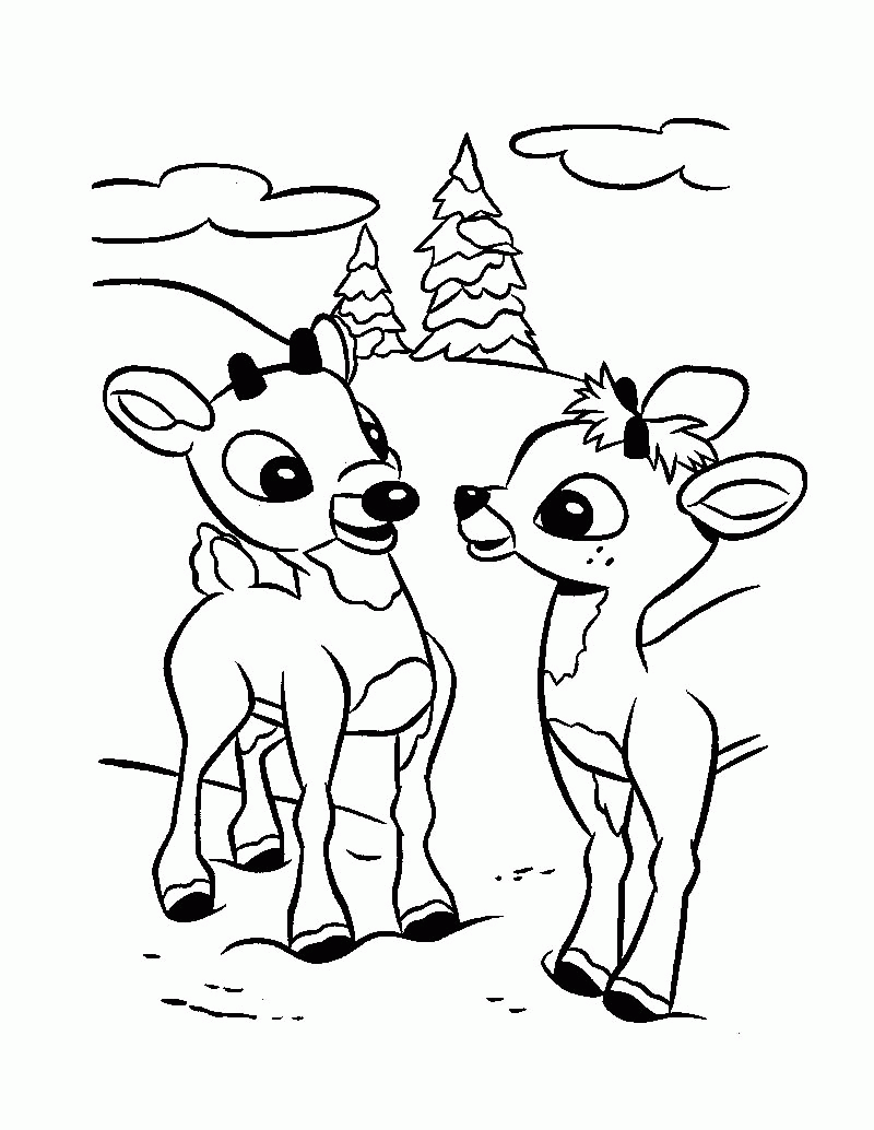 rudolph coloring pages 717842