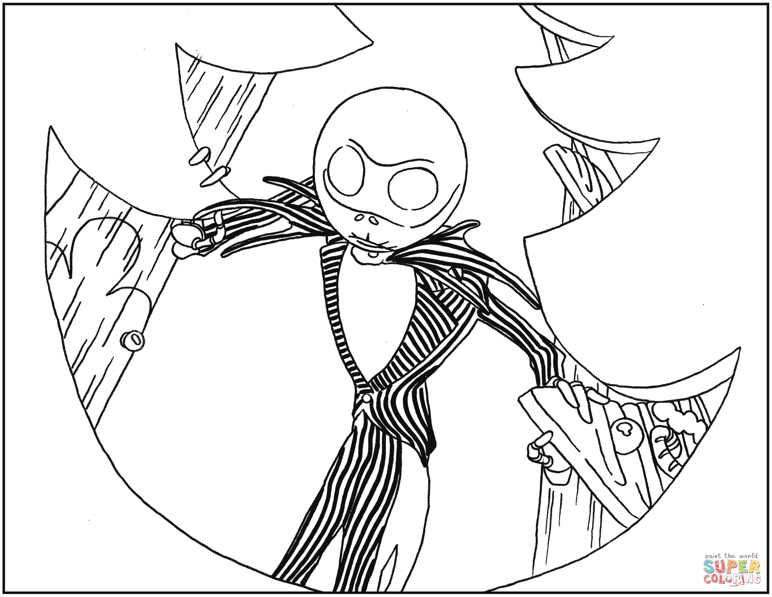Free Free Nightmare Before Christmas Coloring Pages Printable, Download