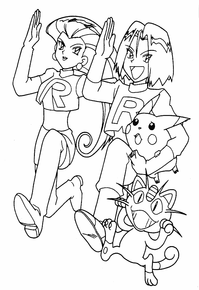 Free Pokemon Group Coloring Pages, Download Free Pokemon Group Coloring