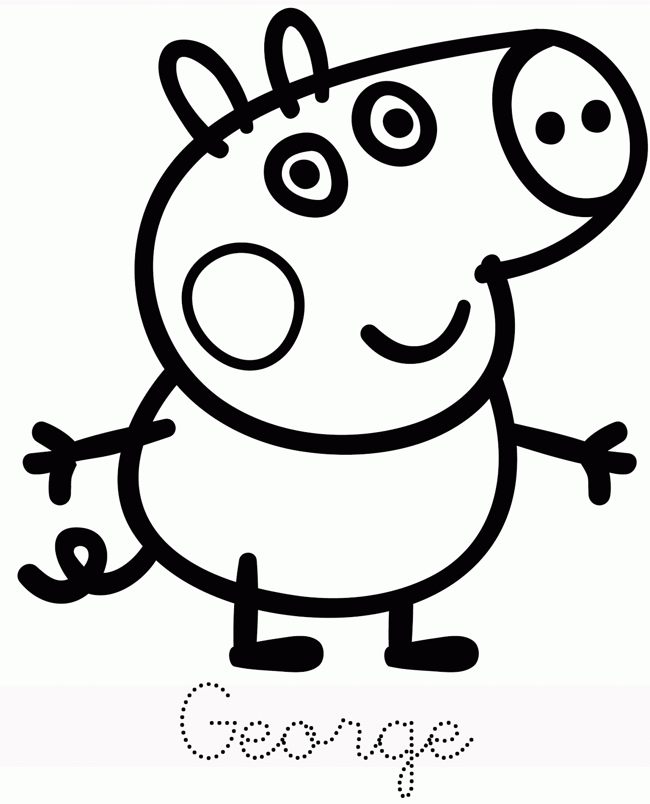 Coloring Page Peppa Pig Colouring Peppa Pig Clip Art Library
