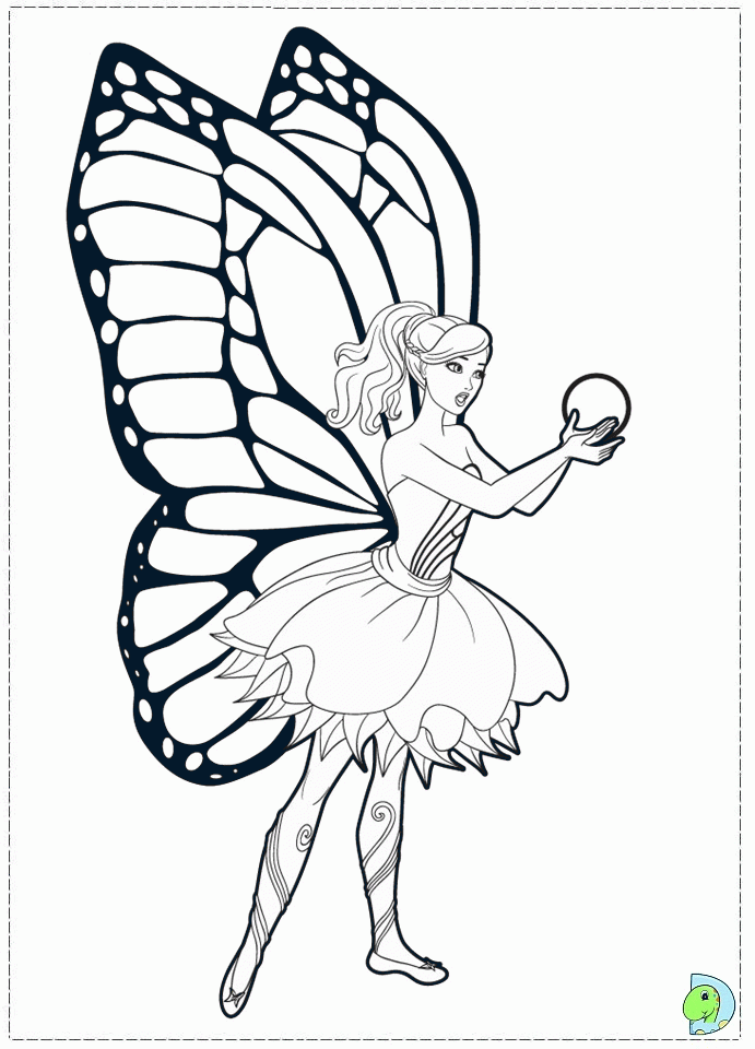 fairy printable barbie princess coloring pages Clip Art Library