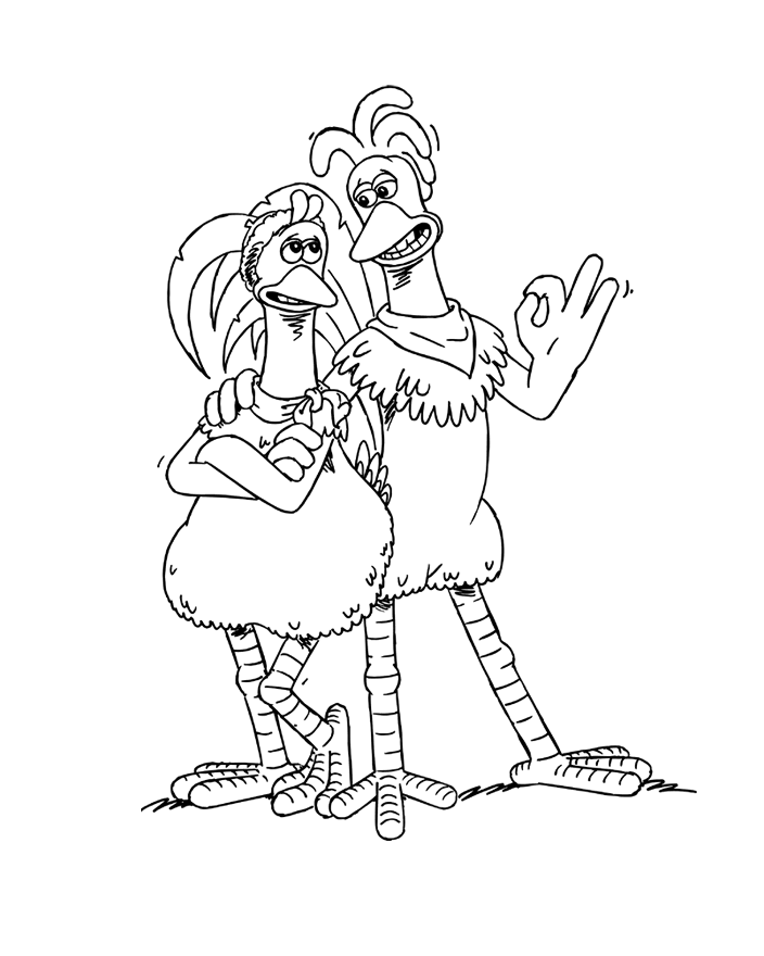 Chicken Run Coloring Pages
