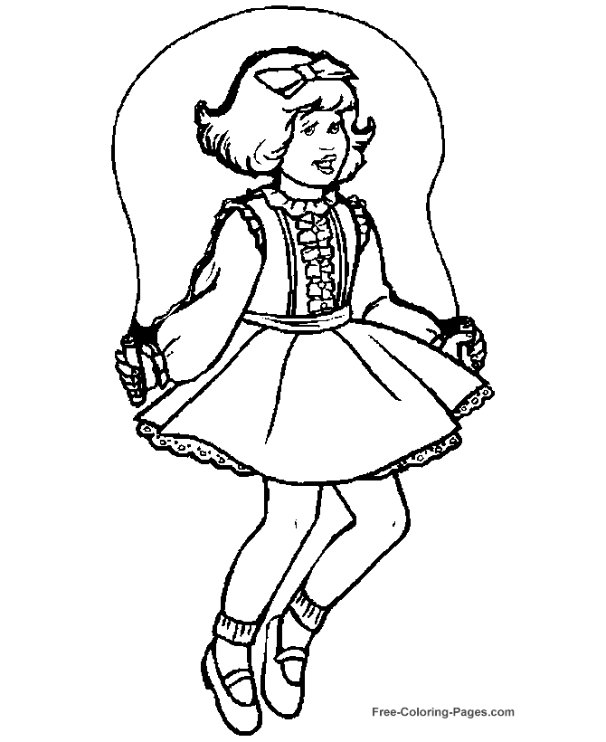 Free Jump Rope For Heart Coloring Pages, Download Free Jump Rope For