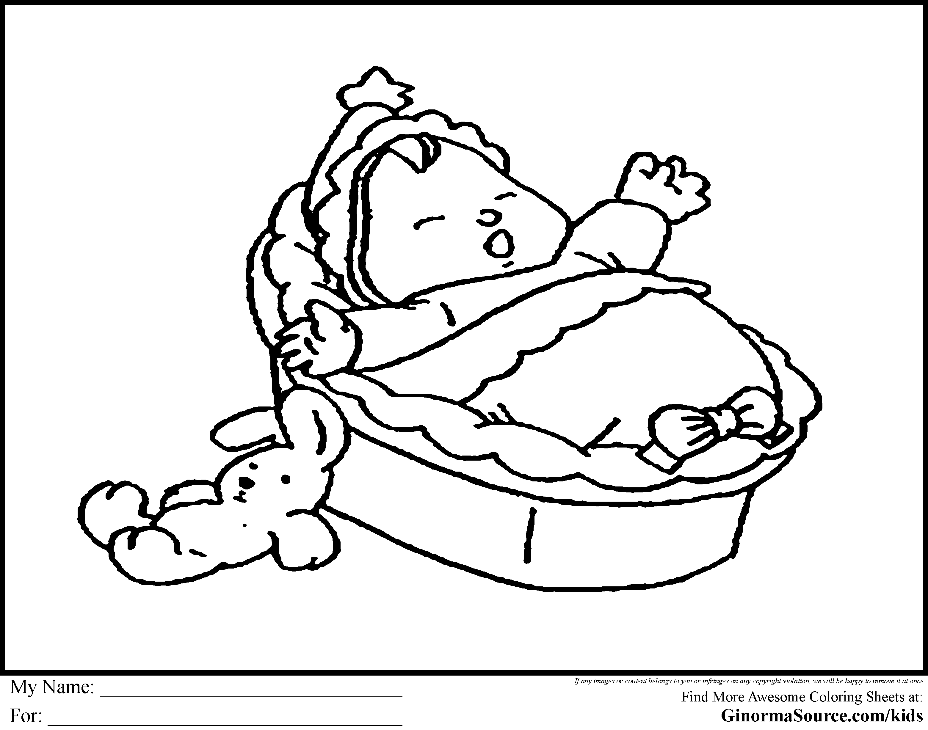 Baby Girl Coloring Pages to Print Fun and Creative Designs for Kids