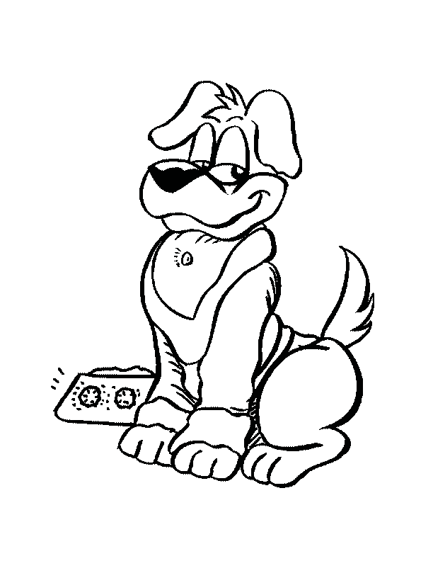 Free Cartoon Dog Coloring Pages, Download Free Cartoon Dog Coloring