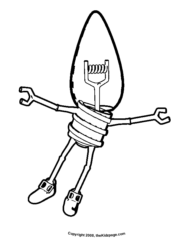 Free Christmas Bulb Coloring Page, Download Free Christmas Bulb