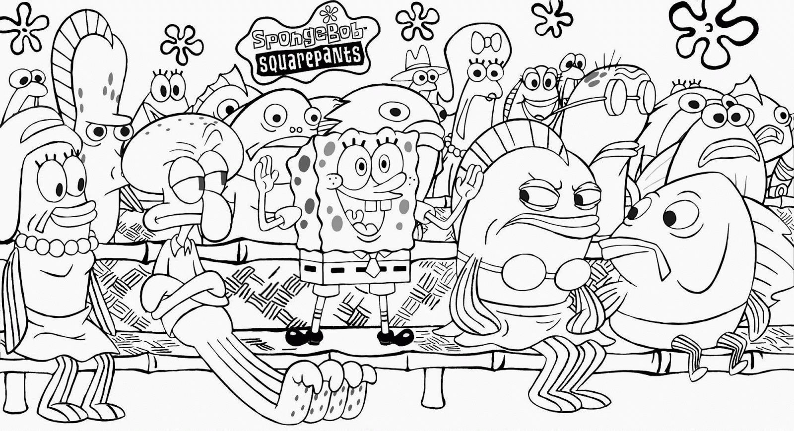 Free Spongebob Happy Birthday Coloring Pages, Download Free Spongebob