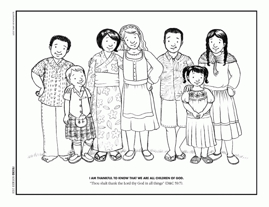 Free Coloring Pages Children Around The World, Download Free Coloring