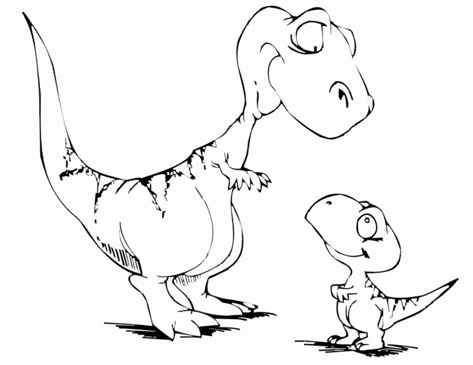 Free Simple Dinosaur Coloring Pages, Download Free Simple Dinosaur