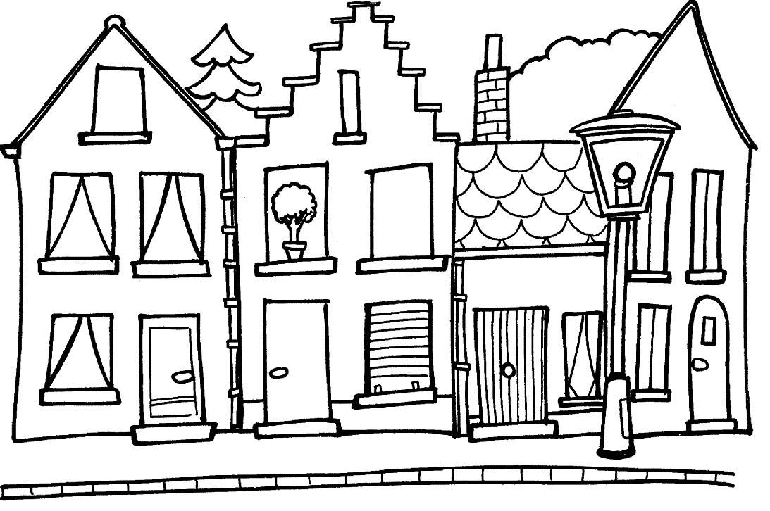 house coloring pages Clip Art Library