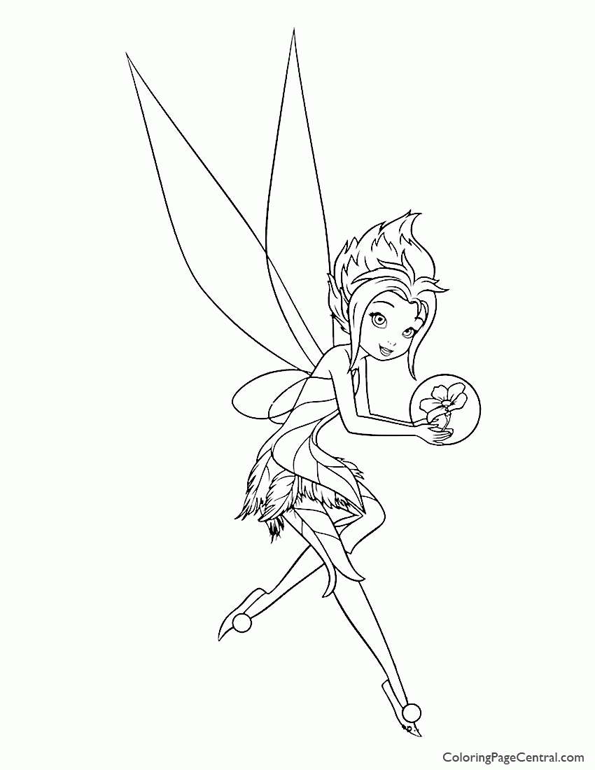 Free Tinkerbell And Periwinkle Coloring Pages, Download Free Tinkerbell