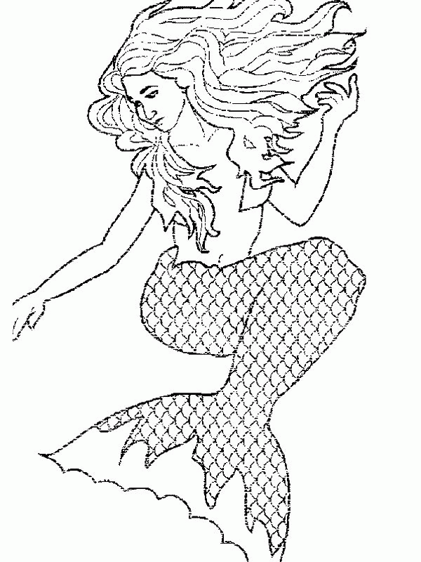 Free Adult Coloring Pages Mermaid, Download Free Adult Coloring Pages