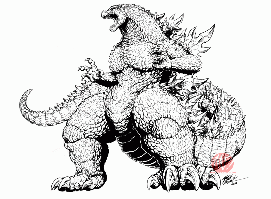 godzilla coloring pages 606872