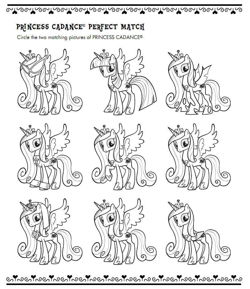 Free My Little Pony Coloring Pages Princess Cadence Wedding, Download