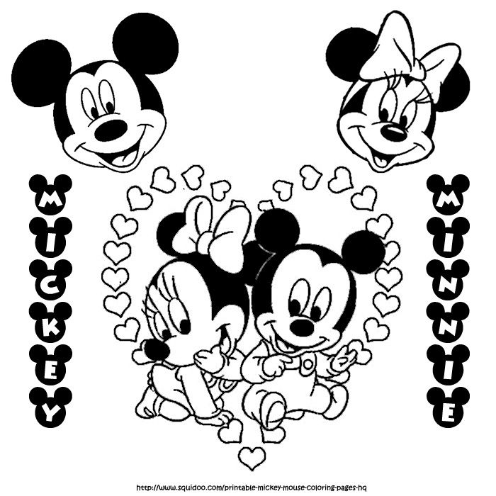 Free Coloring Pages Of Baby Mickey Mouse, Download Free Coloring Pages