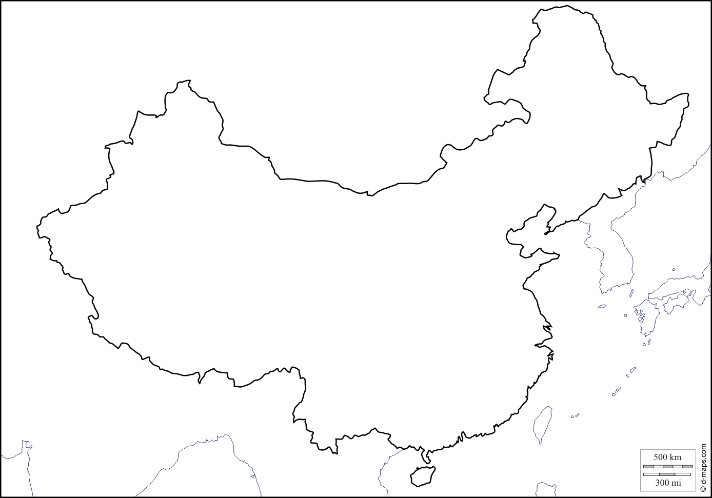 China Map No Color Free Map Of China Coloring Page, Download Free Map Of China Coloring