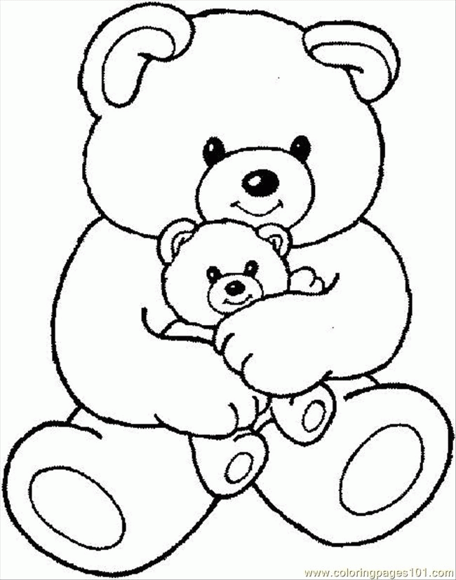 Free Coloring Pages Teddy Bear, Download Free Coloring Pages Teddy Bear