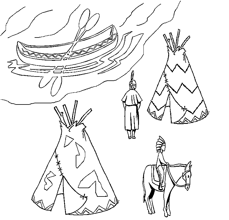 Native Americans Coloring Pages Teaching Resources TpT