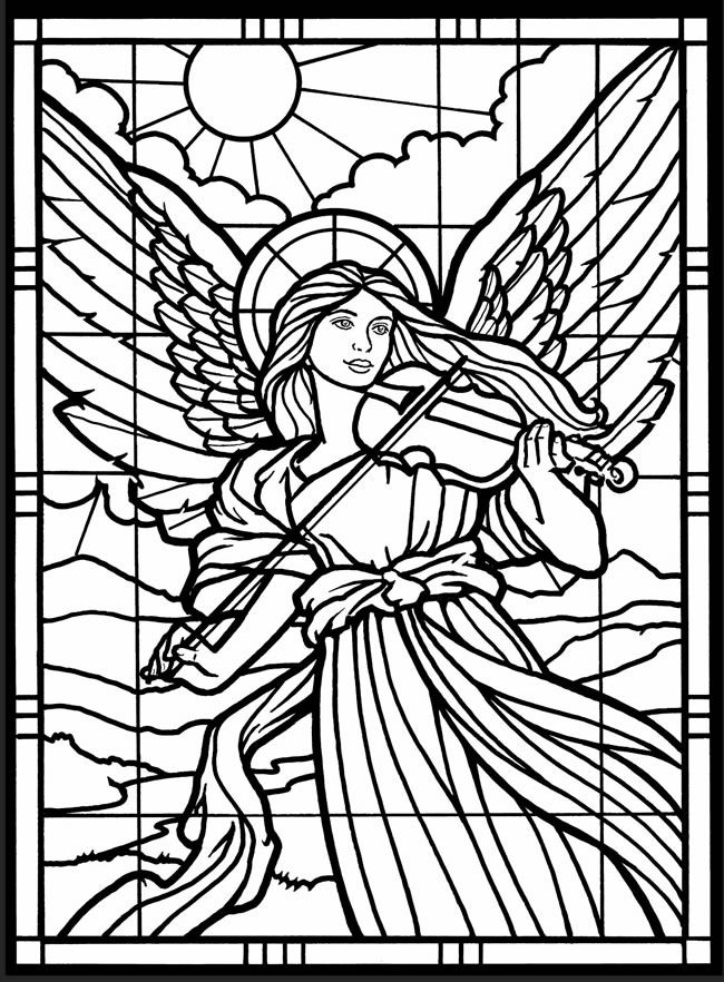 Free Printable Adult Coloring Pages Stained Glass, Download Free