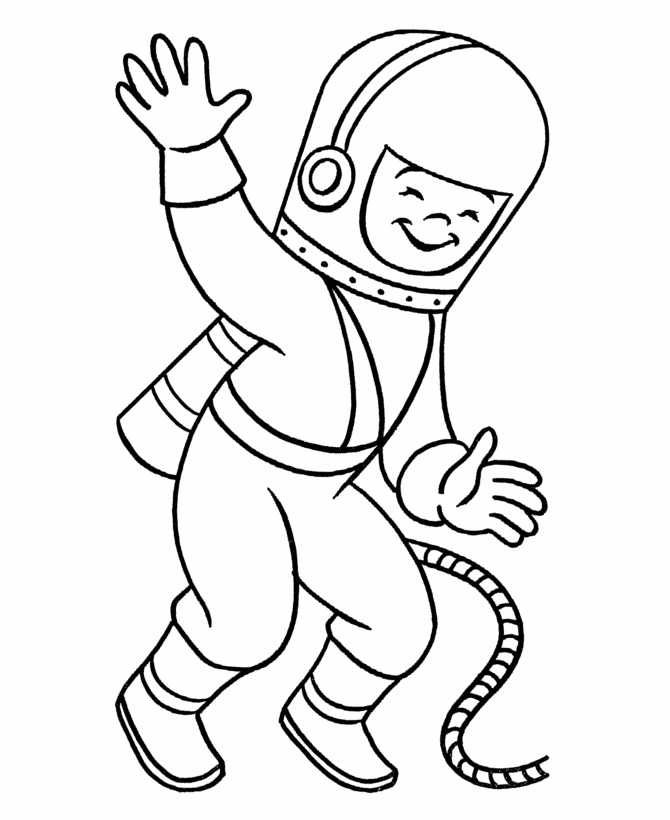 Space and Astronauts Colouring Pages for.
