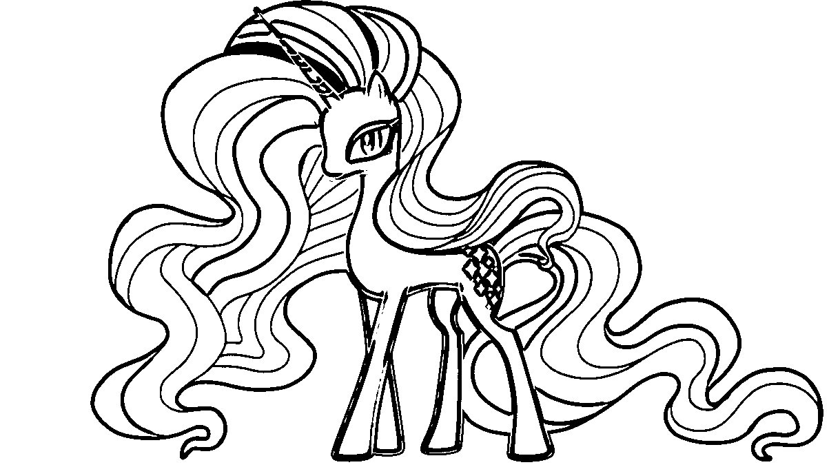 My Little Pony Coloring Pages Rarity