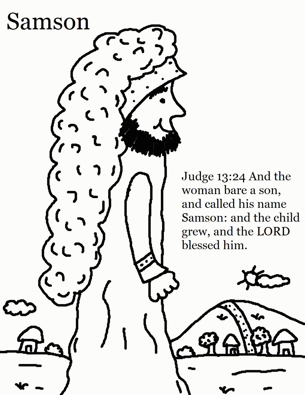sunday school samson and delilah Clip Art Library