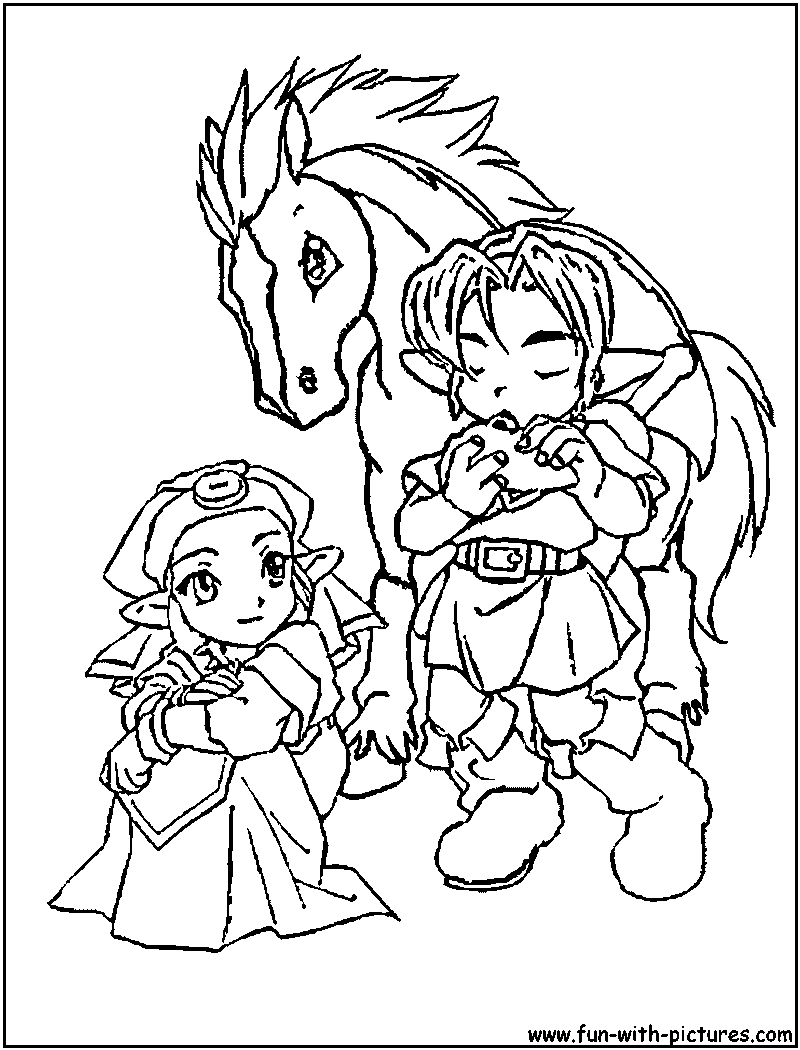 princess zelda coloring page Clip Art Library