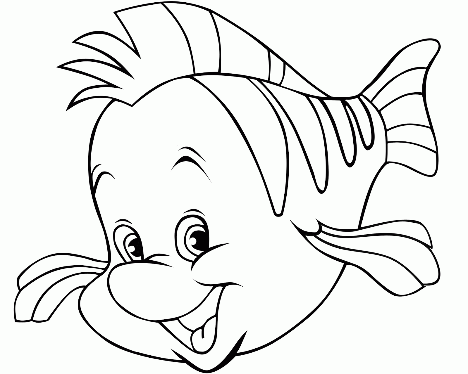 Free Simple Fish Coloring Page, Download Free Simple Fish Coloring Page
