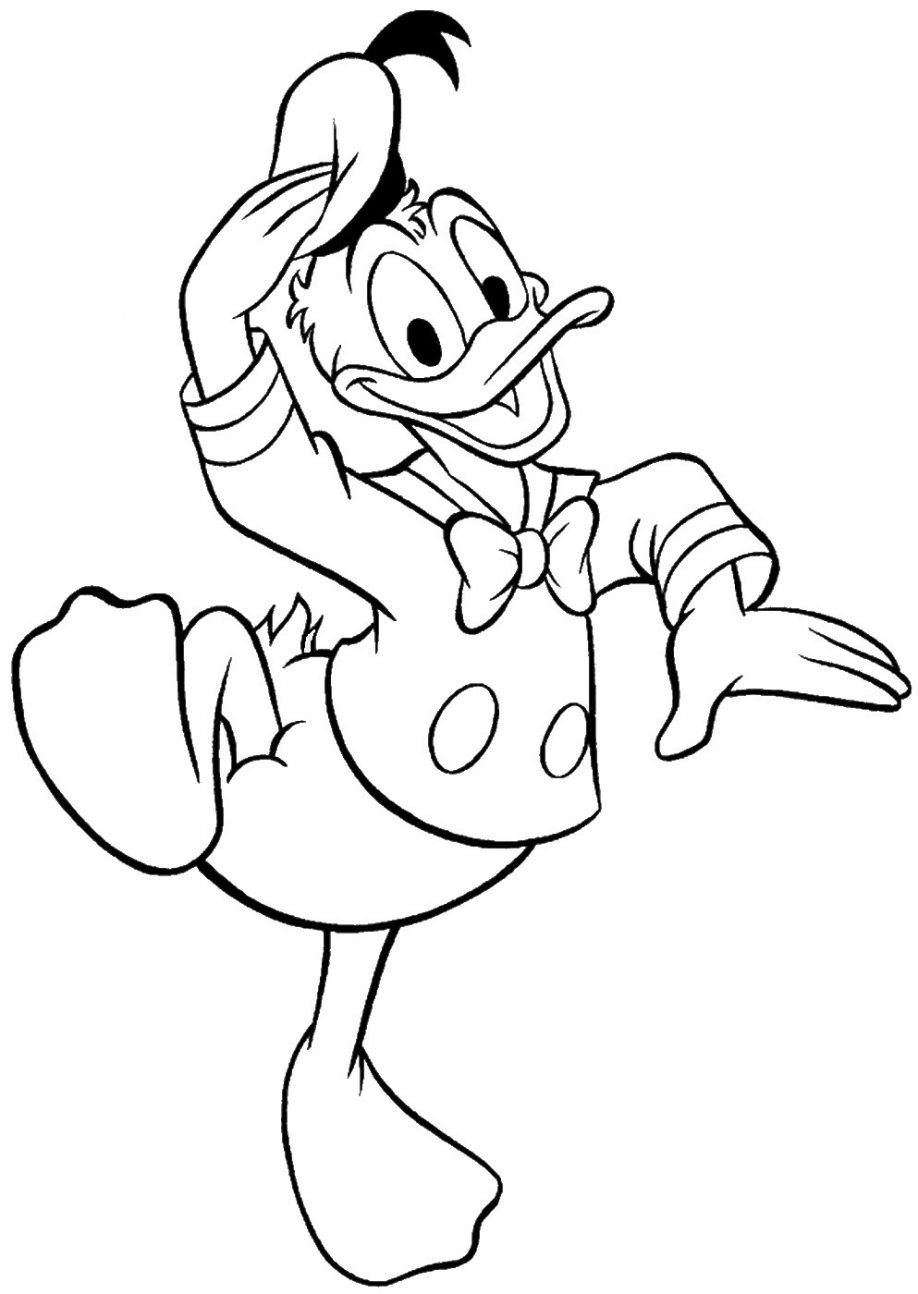 disney donald duck printable coloring pages Clip Art Library