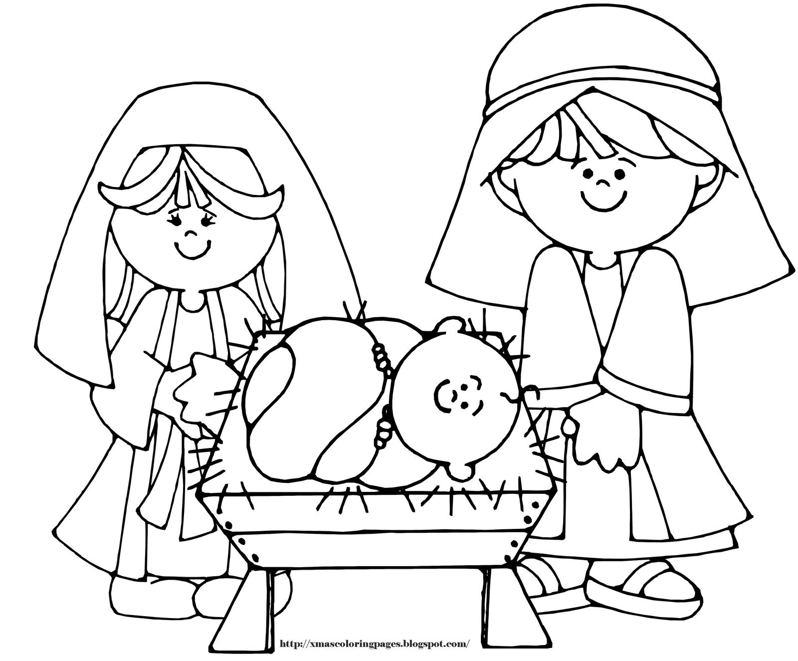 Free The Birth Of Jesus Coloring Page, Download Free The Birth Of Jesus
