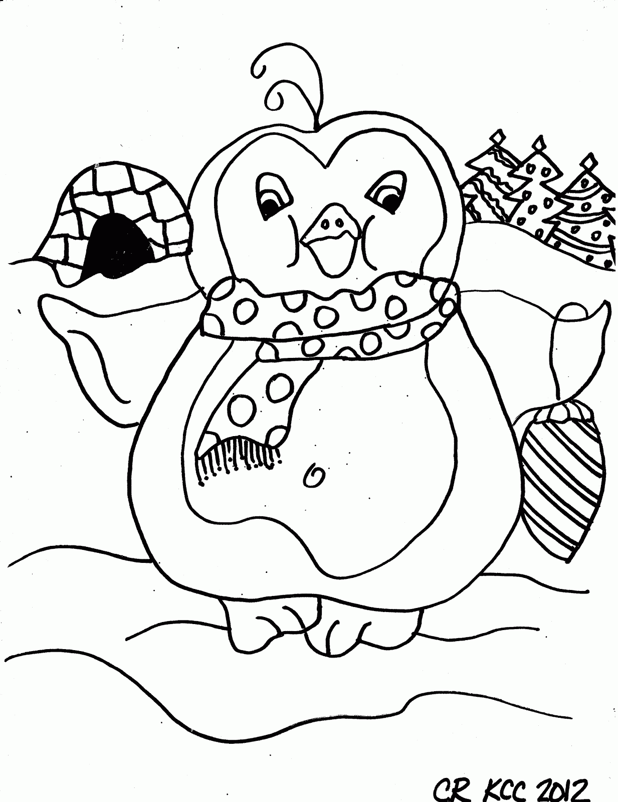 Free Cute Penguin Coloring Pages Printable, Download Free Clip Art